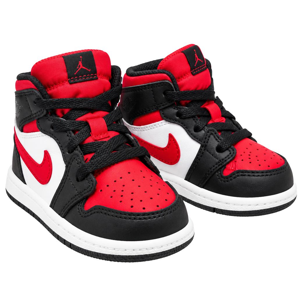 Jordan Air Jordan 1 Mid Alternate Bred Toe Toddler Shoes 1