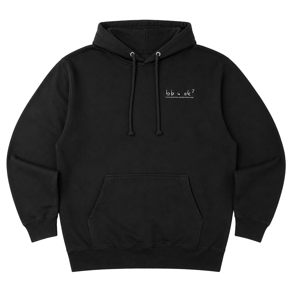 San Holo BB U OK? Black Graphic Hoodie Official Album Merch Pullover 1