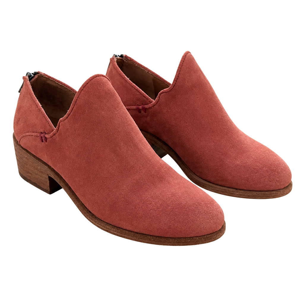 Frye Carson Shootie Suede Ankle Booties in Rosewood 1