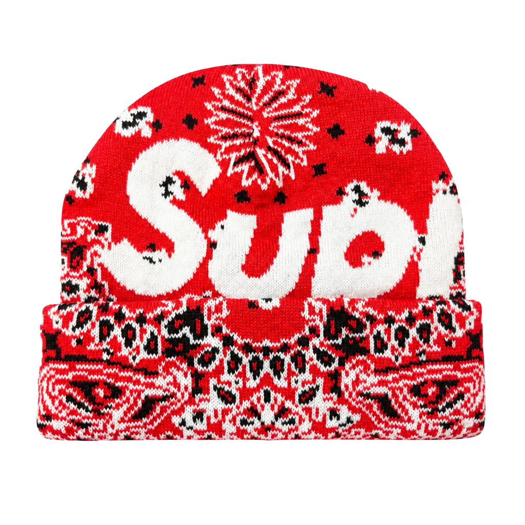 Supreme big logo bandana beanie 🔥
-Brand new 🏷️
-Ships next day 📦
-Send offers ✉️
#supreme #beanie #winter #casual #luxe 1