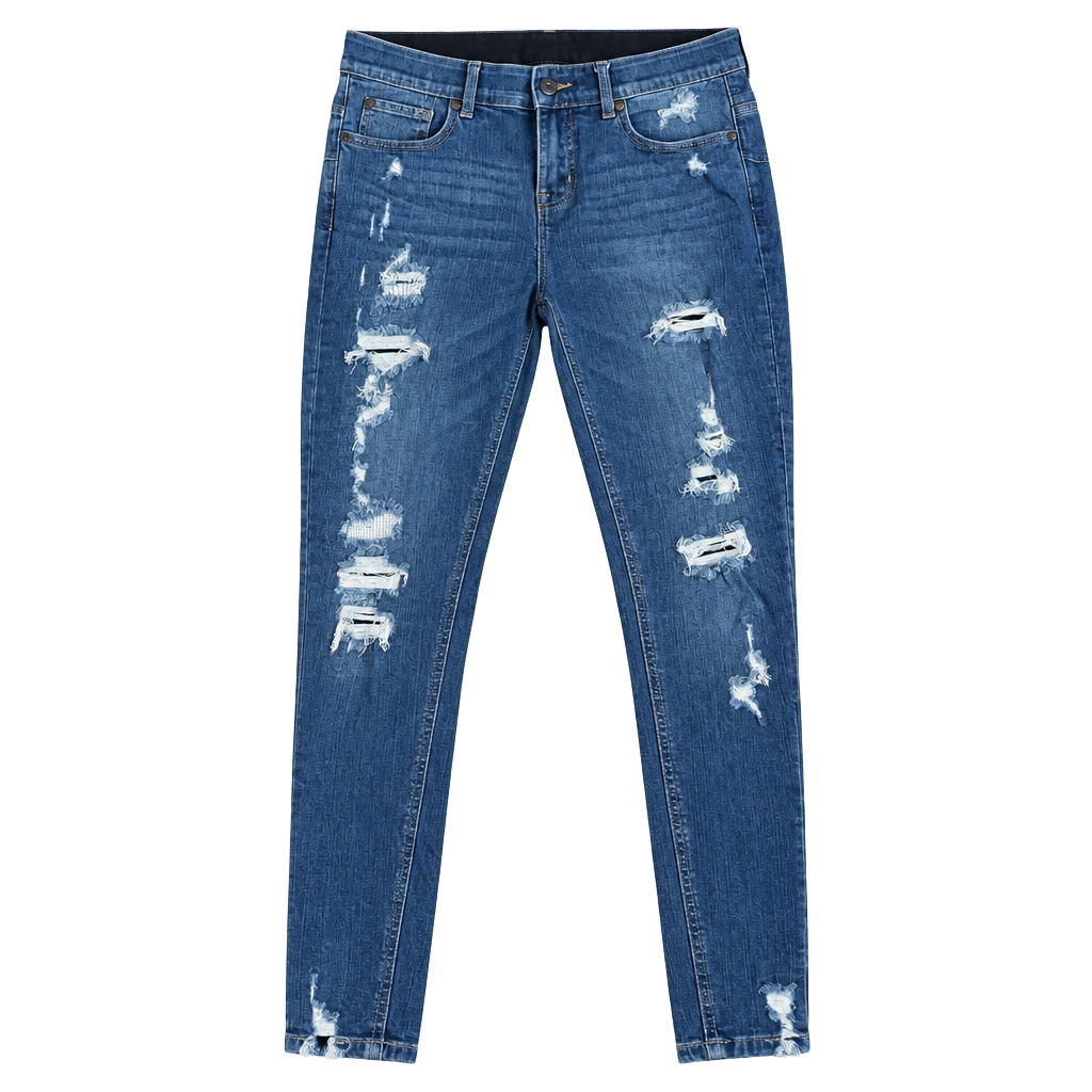 Torrid Bombshell Skinny Jeans Size 12T Distressed Denim 1