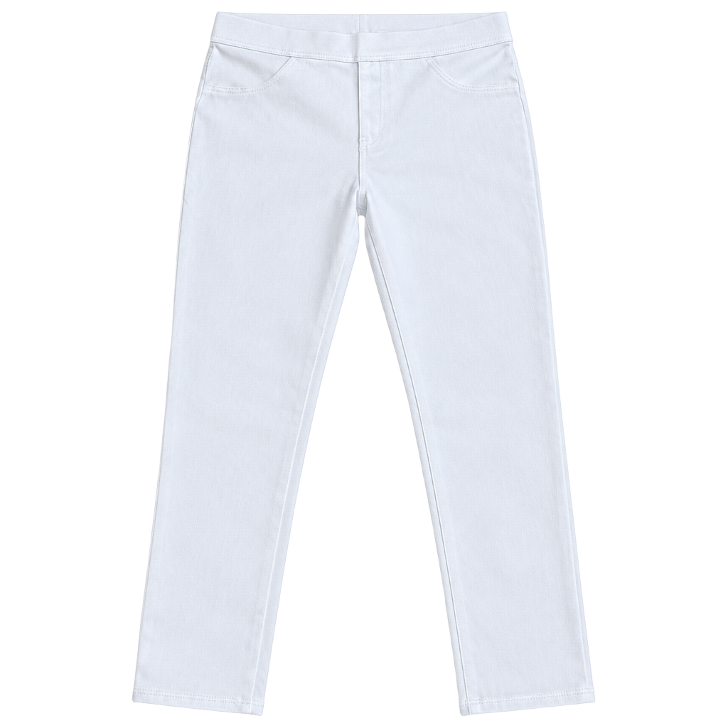 Time and true White Pull-On Denim Leggings 1