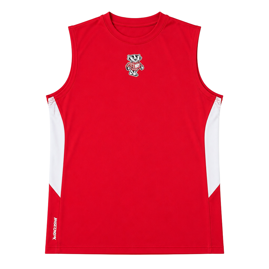 Campus Heritage Wisconsin Badgers Tank Top Size M Red Sleeveless 1