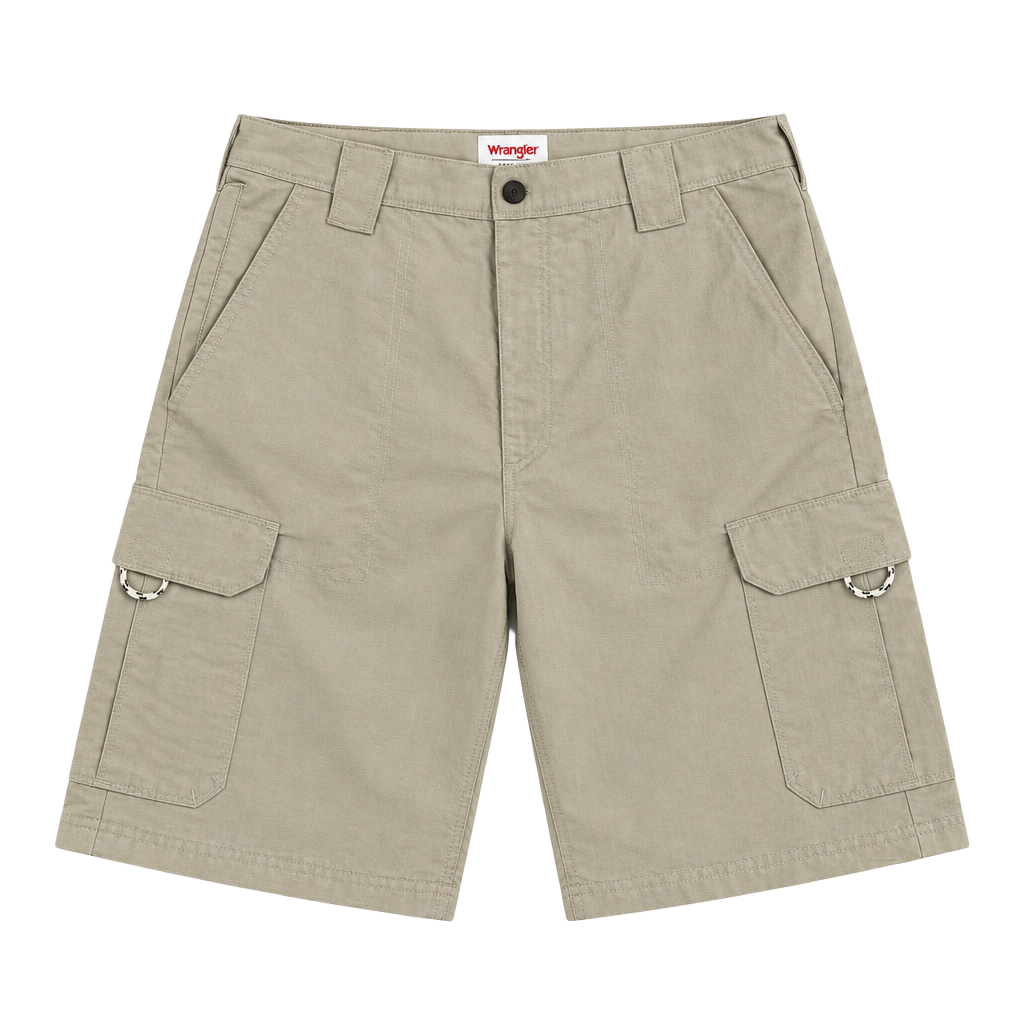 Wrangler Authentics Cargo Shorts Size 33 Tan Nylon 1