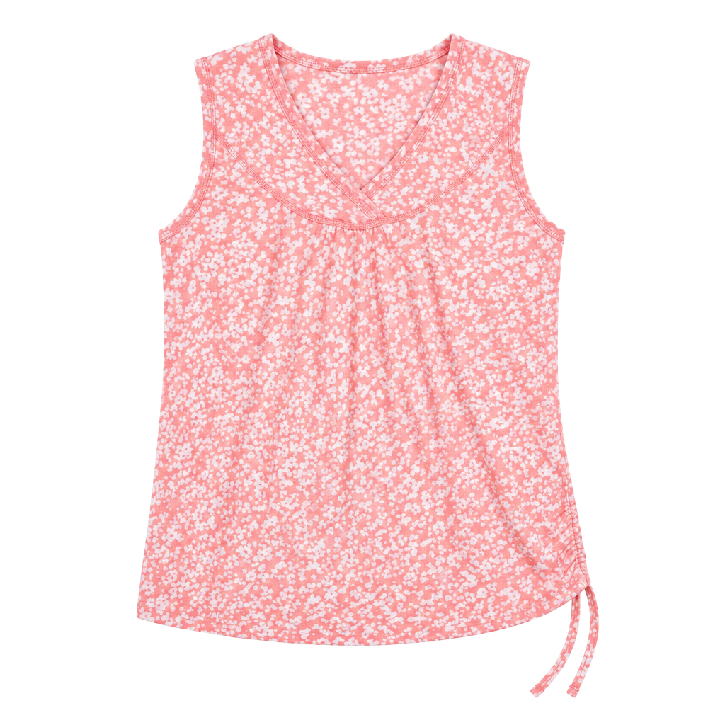 Active by Old Navy Hooded Tank Top Size S Pink White Animal Print Sleeveless 1