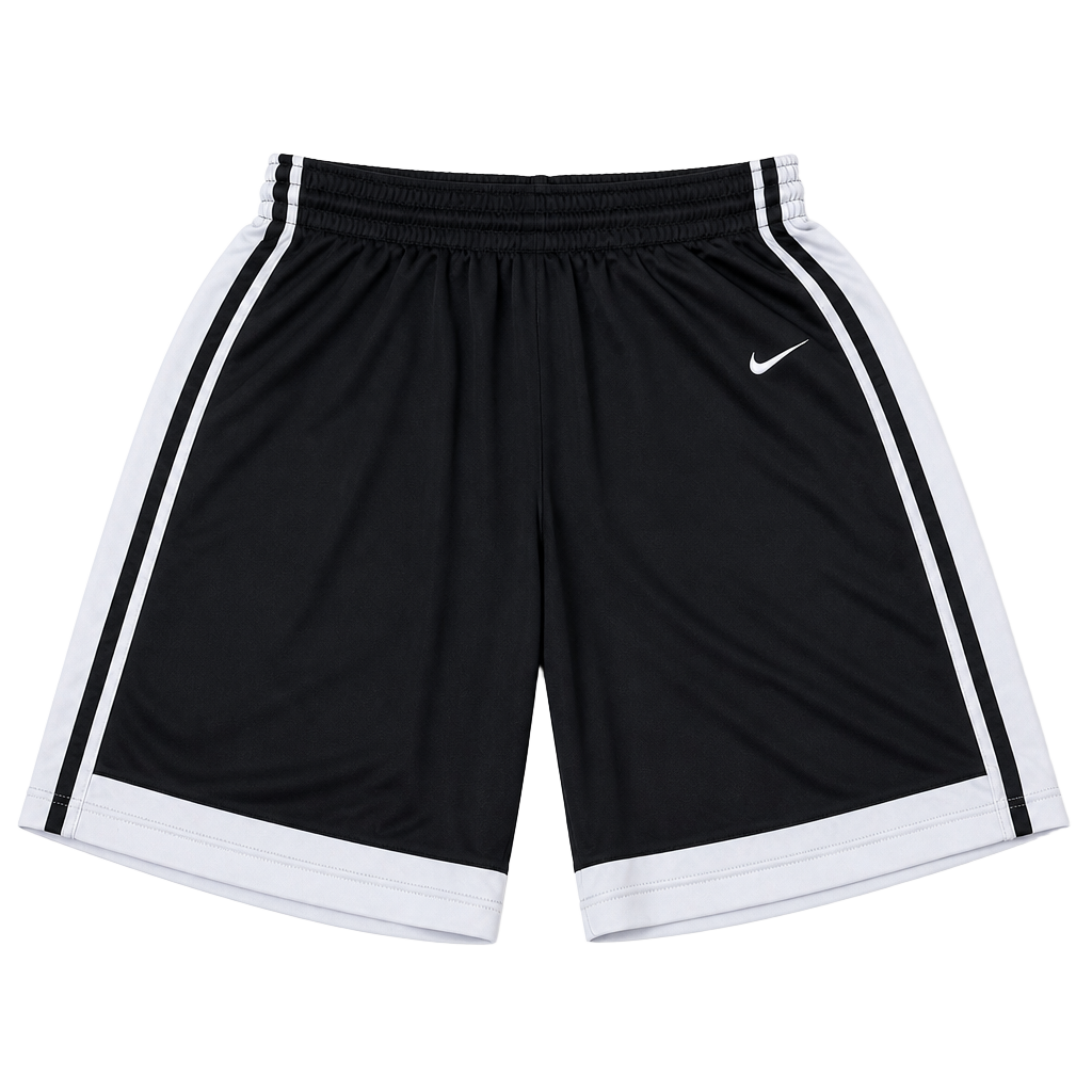 Nike Basketball Shorts Size XXL Black White Athletic Striped 1