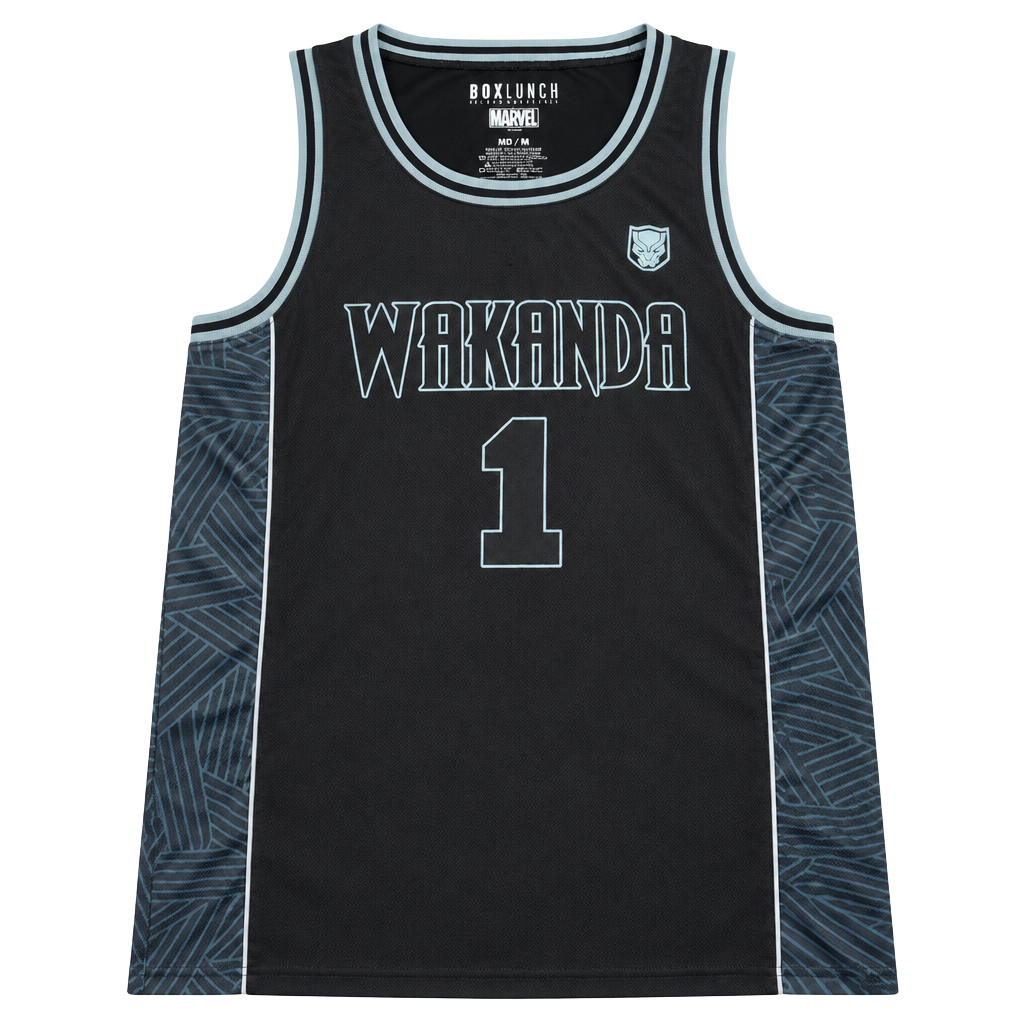 BoxLunch Marvel Black Panther Wakanda T'Challa Jersey Size MD 1