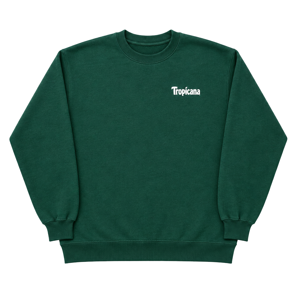 Jerzees Tropicana Super Sweats Sweatshirt Size L Green Distressed 1