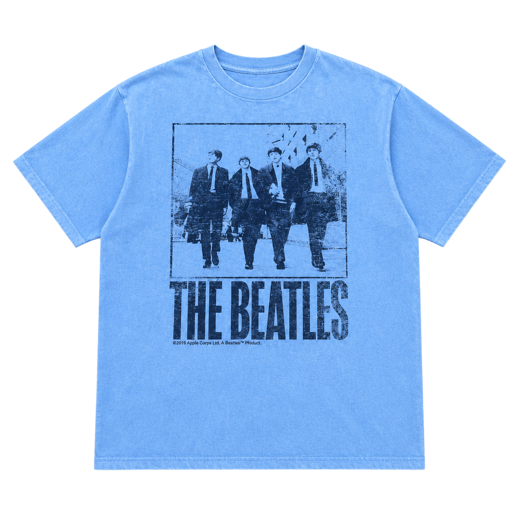 The Beatles Graphic T-Shirt Size L White Band Concert Tour Vintage Style 1