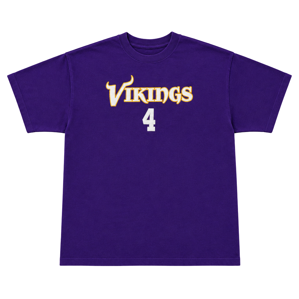 Gildan Minnesota Vikings Brett Favre 4 T-Shirt XL Purple NFL 1