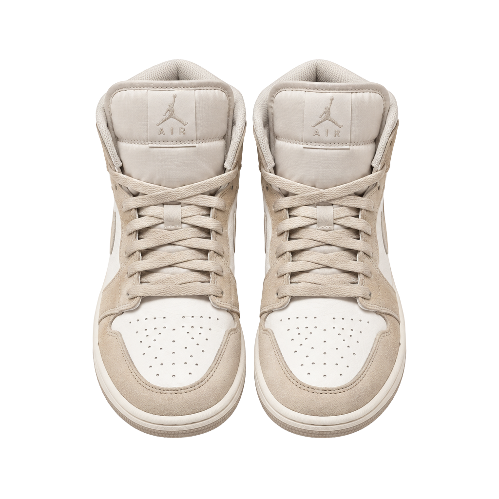 Jordan Air Jordan 1 Mid Size 10 White Beige 1