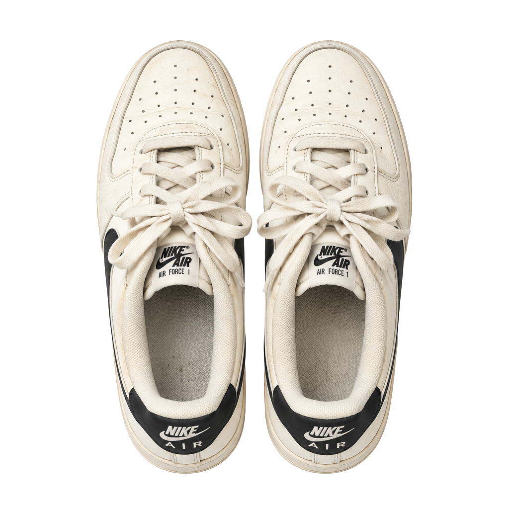 Nike Air Force 1 Size 7Y White Black 1
