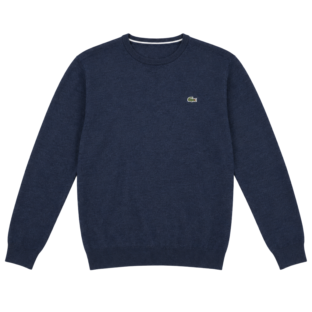 Lacoste V-Neck Sweater Size 9 Blue Pullover 1