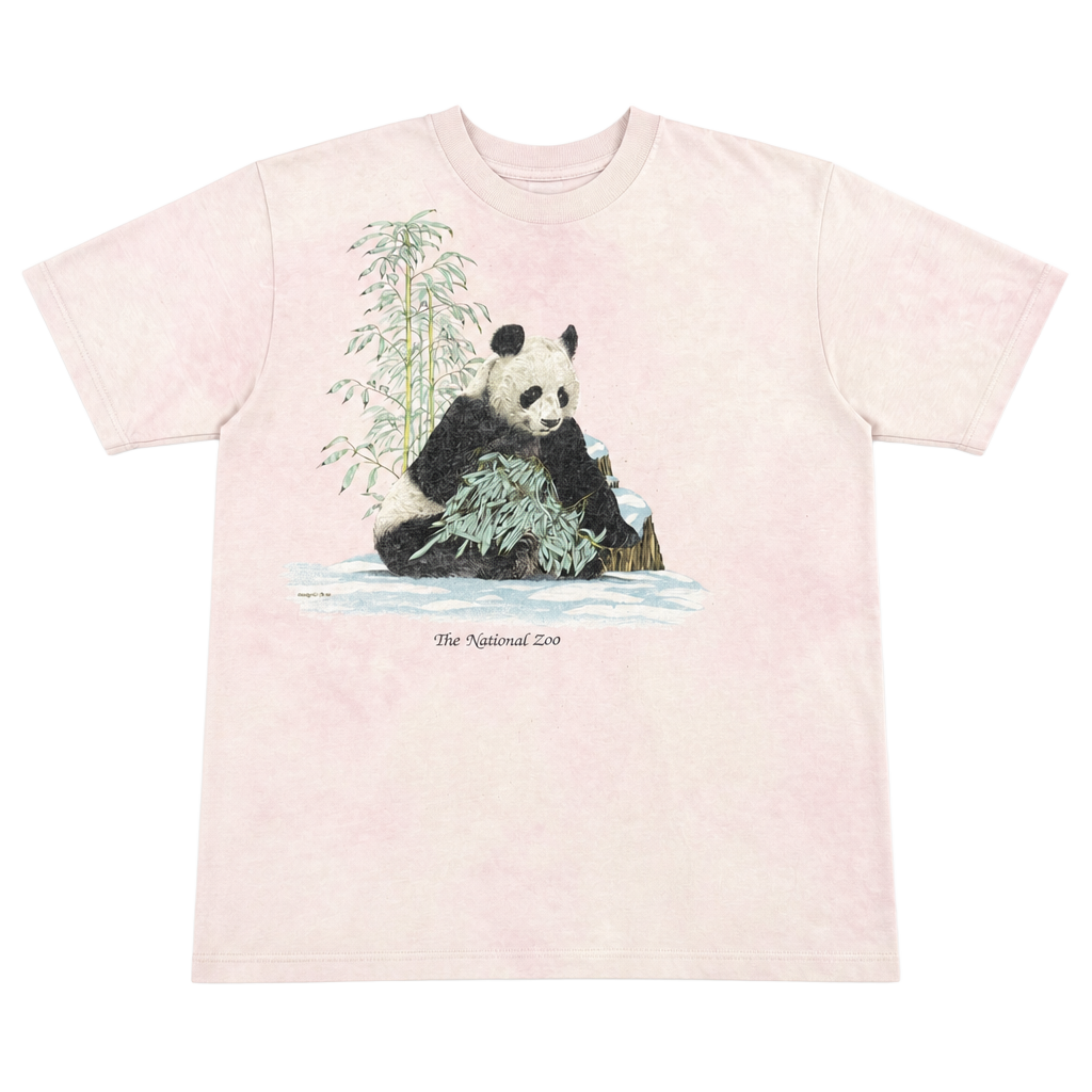 Vintage 80s The National Zoo Panda Single Stitch T-Shirt by Teena Houck 1