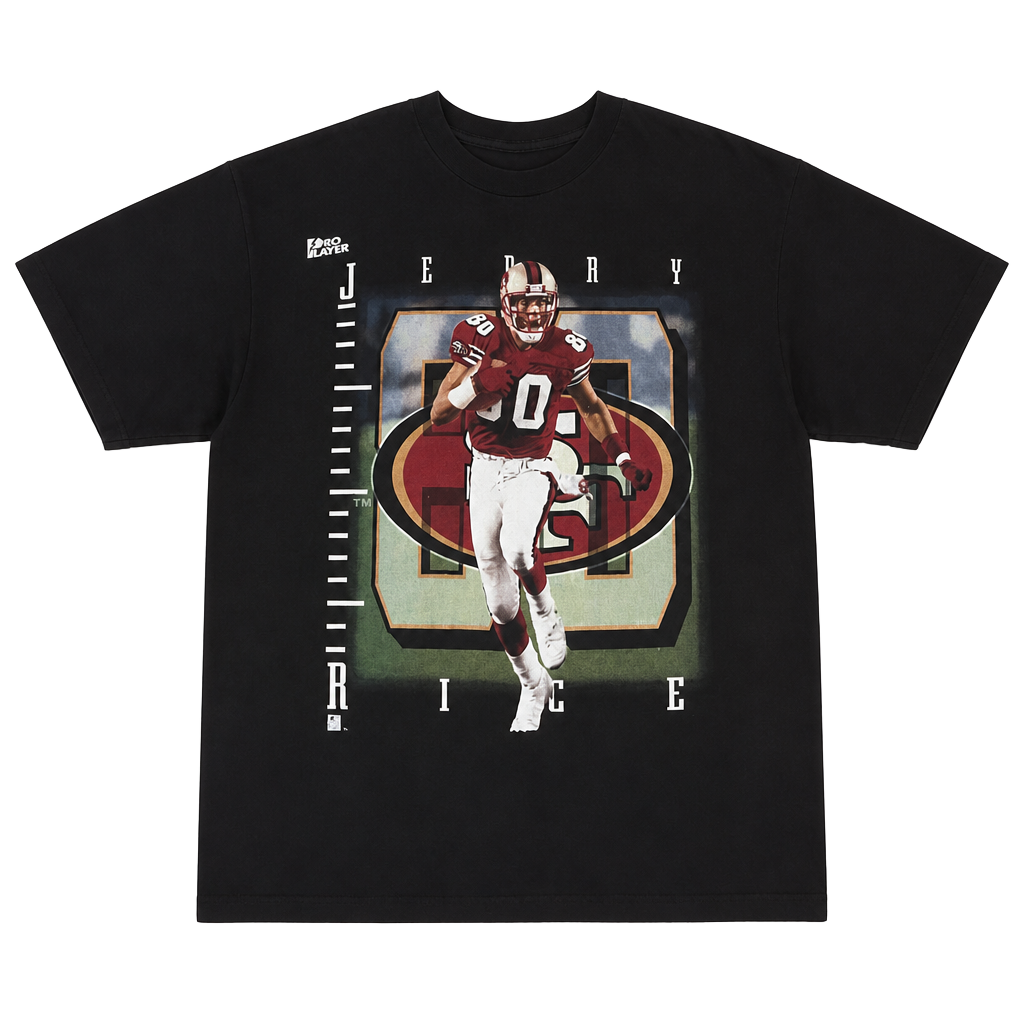 Vintage 1995 Pro Player Jerry Rice San Francisco 49ers NFL T-Shirt XL 1