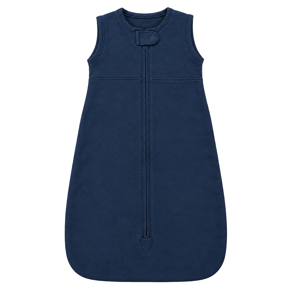 Monica + Andy Sleep Sack Size 0-3m Navy Blue Organic Cotton 1