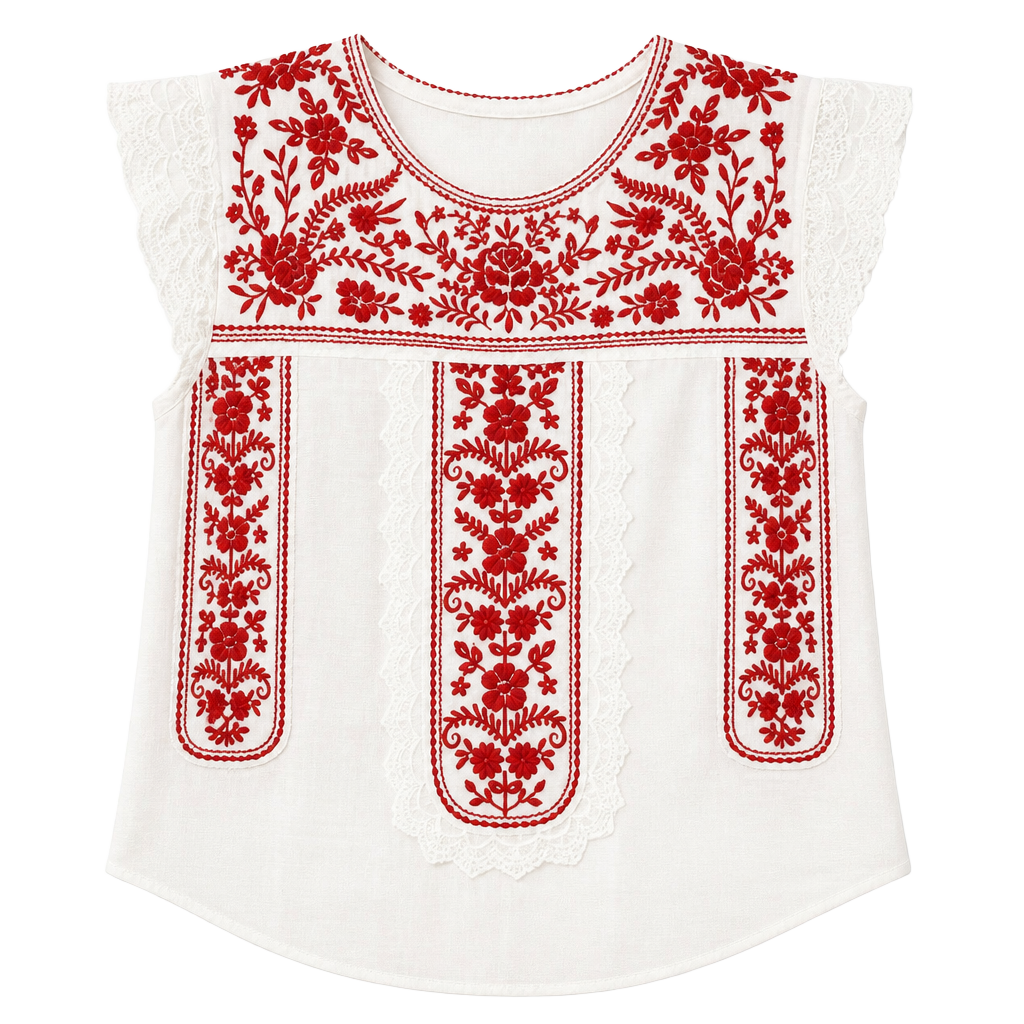 Savanna Jane Tandy Floral Embroidered Top 1
