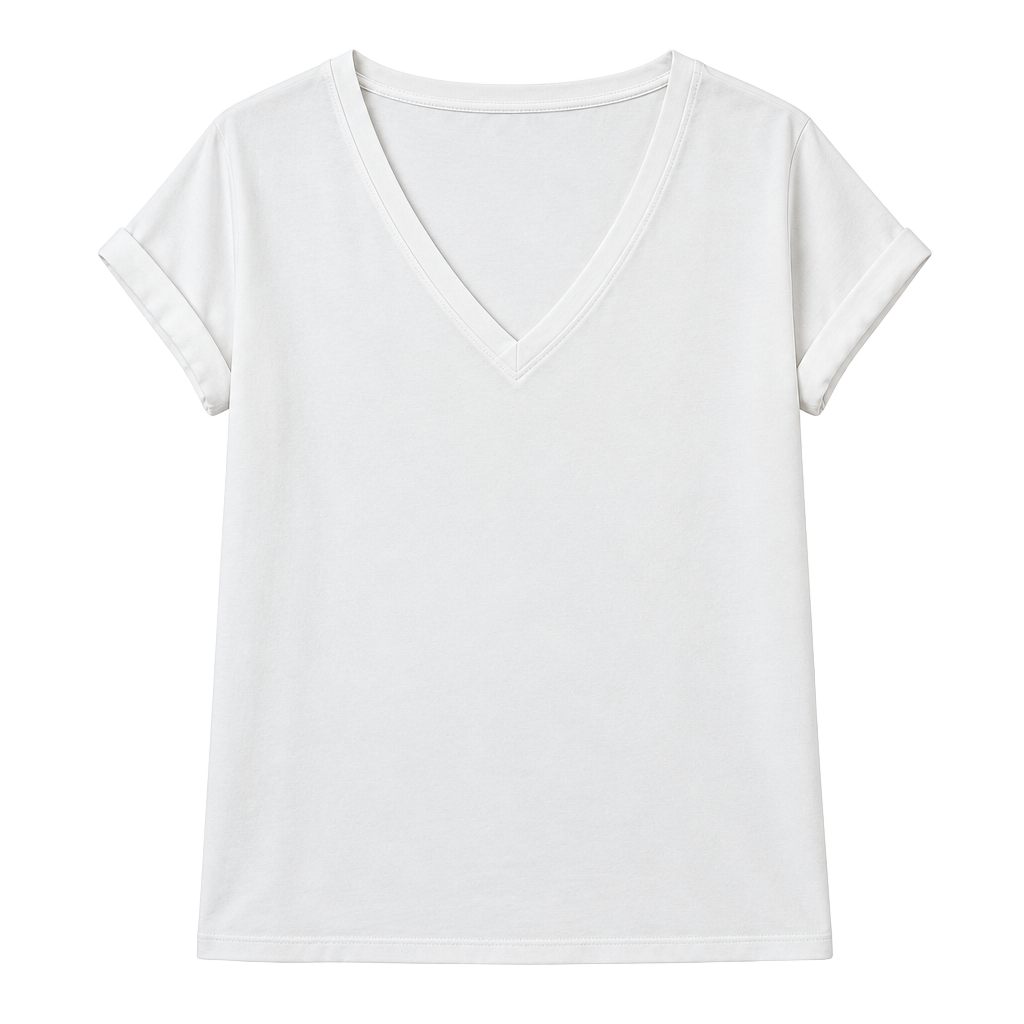 EE:Some Womens Large White V Neck Blouse Short Sleeve High Low Hem Work Top 1