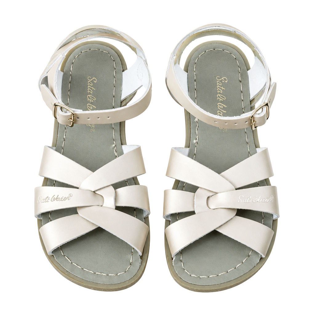 Hoyt Salt-Water Sandals Leather Strappy Sandals Size 3 Nude 1