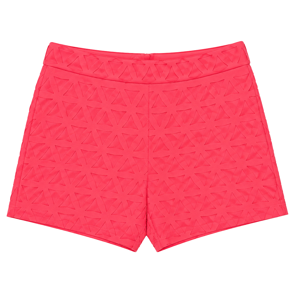 Lilly Pulitzer Lorna Laser Cut Short Size 2 Pink Geometric 1