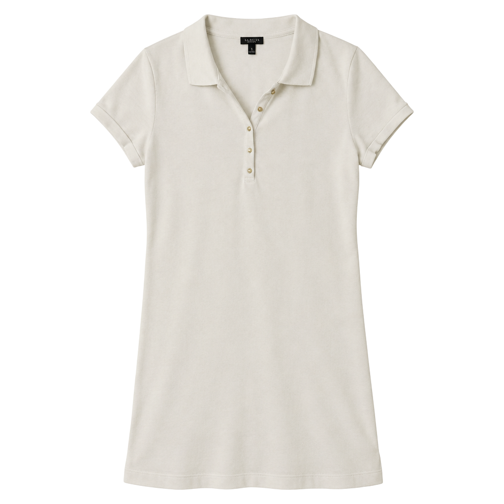 Talbots Polo Dress Size M White 1