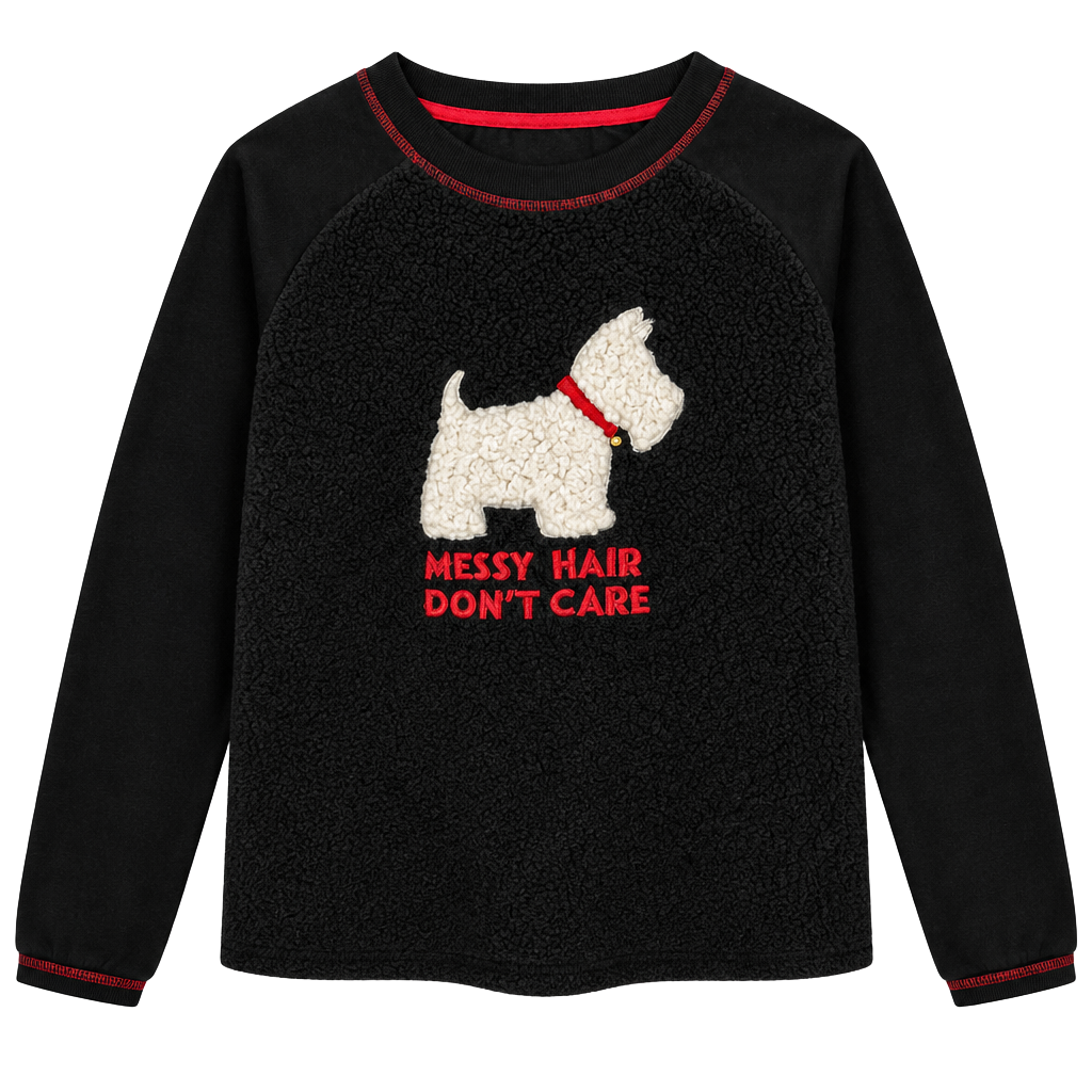 Secret Treasures Dog Fleece Sweatshirt Size L (12-14) 1