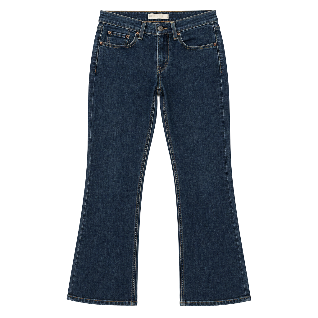 Levi's 518 Superlow Bootcut Jeans Dark Blue Wash 1