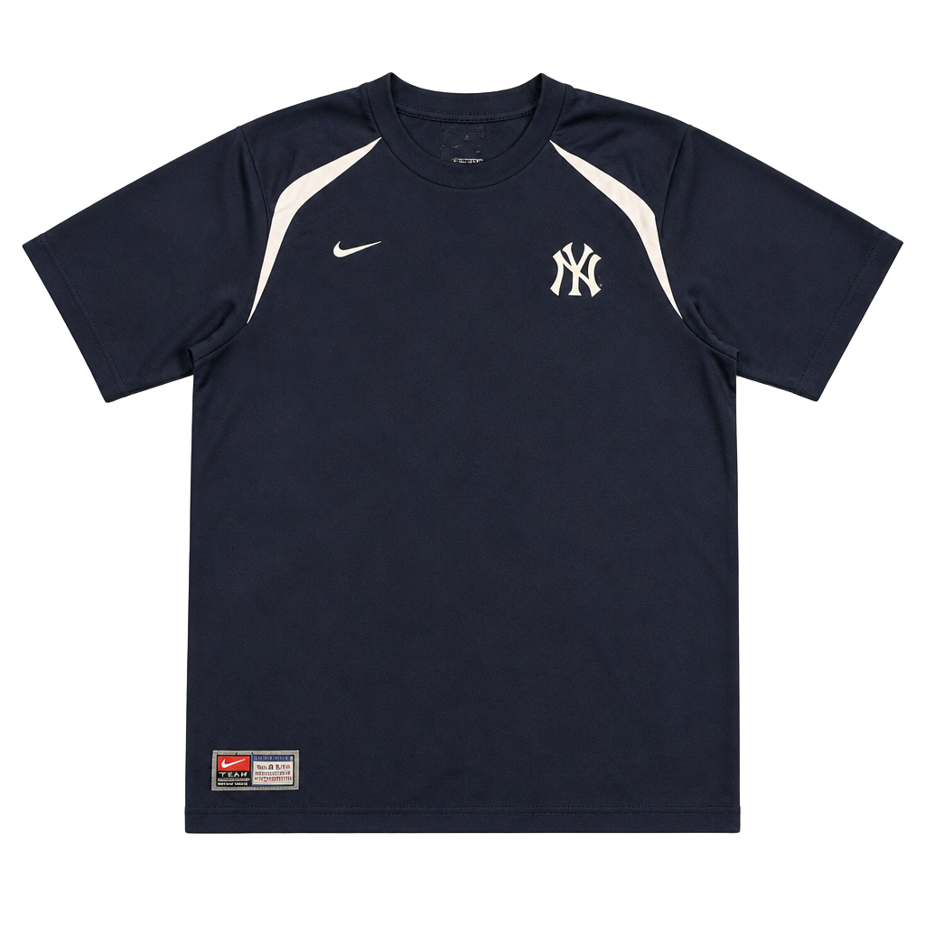 Vintage Nike New York Yankees MLB Team Genuine Merchandise Short Sleeve Training Jersey 1