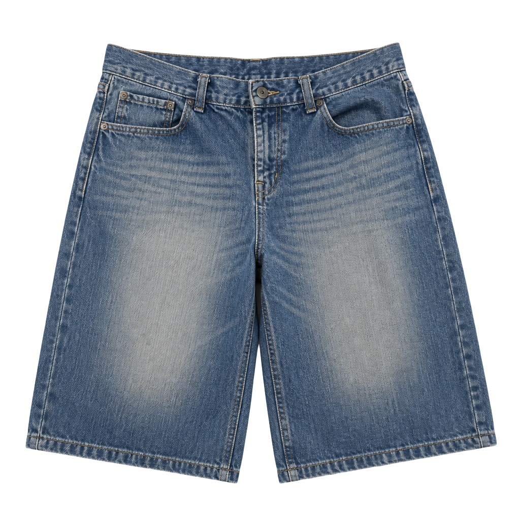 Ecko Unltd Relaxed Denim Jorts Shorts Size 32 Vintage Y2K Baggy Blue 1