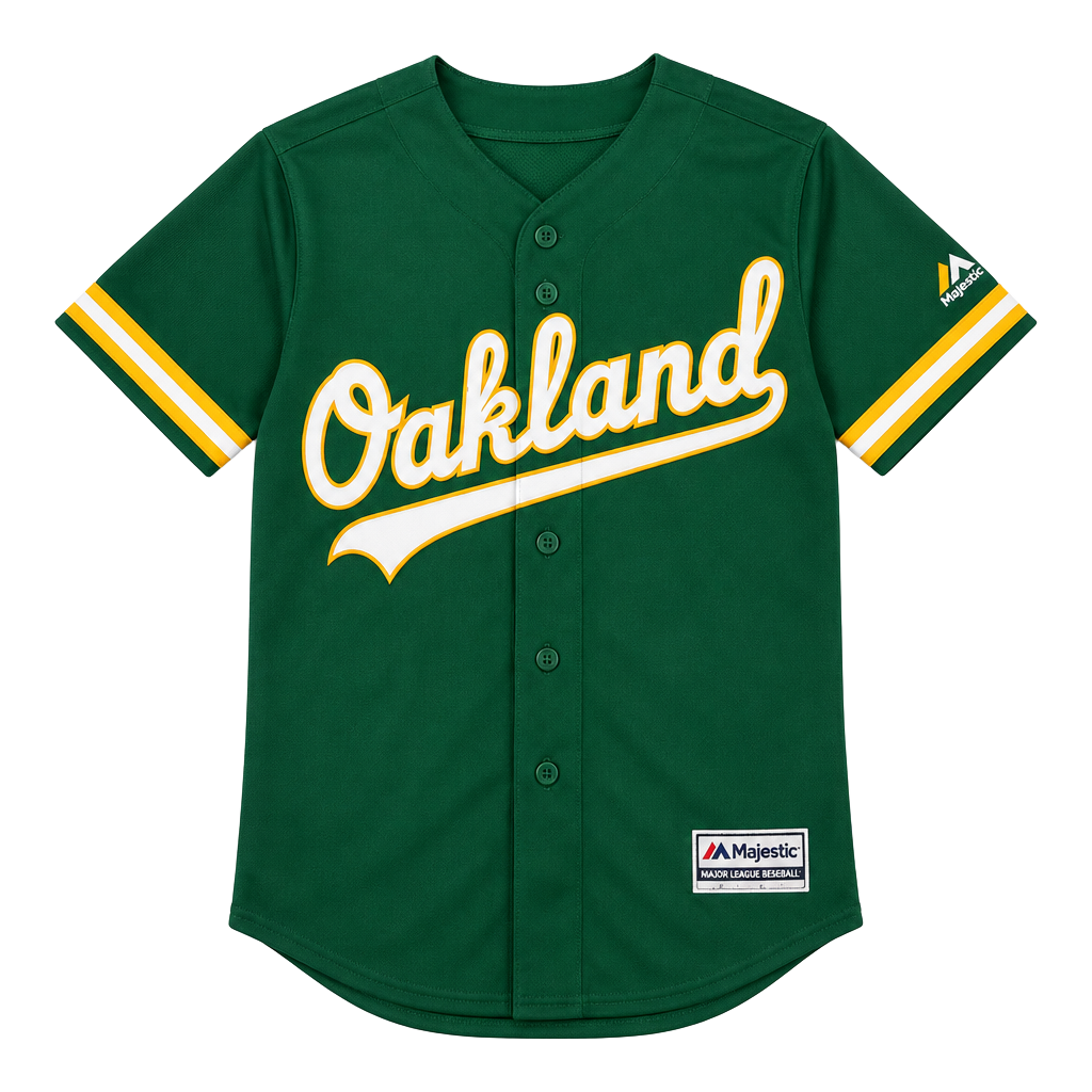 Majestic Athletic Oakland Athletics Baseball Jersey Green 1