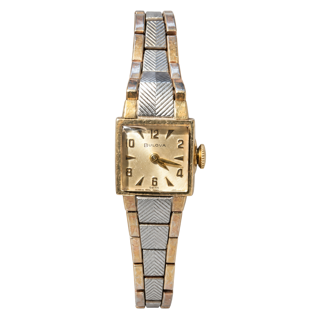 Bulova Vintage Ladies Mechanical Wrist Watch 10K RGP Gold Filled 1