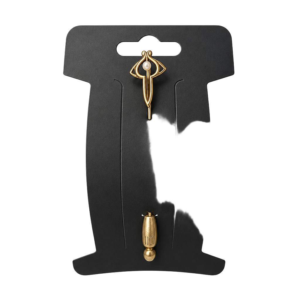 Art Nouveau 10K Yellow Gold Pearl Stick Pin 1
