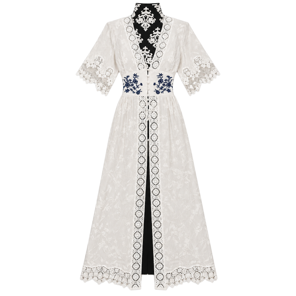Katrina Embroidered Long Kimono 1