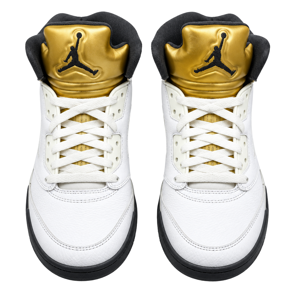 Nike Air Jordan 5 Retro White Metallic Gold 1