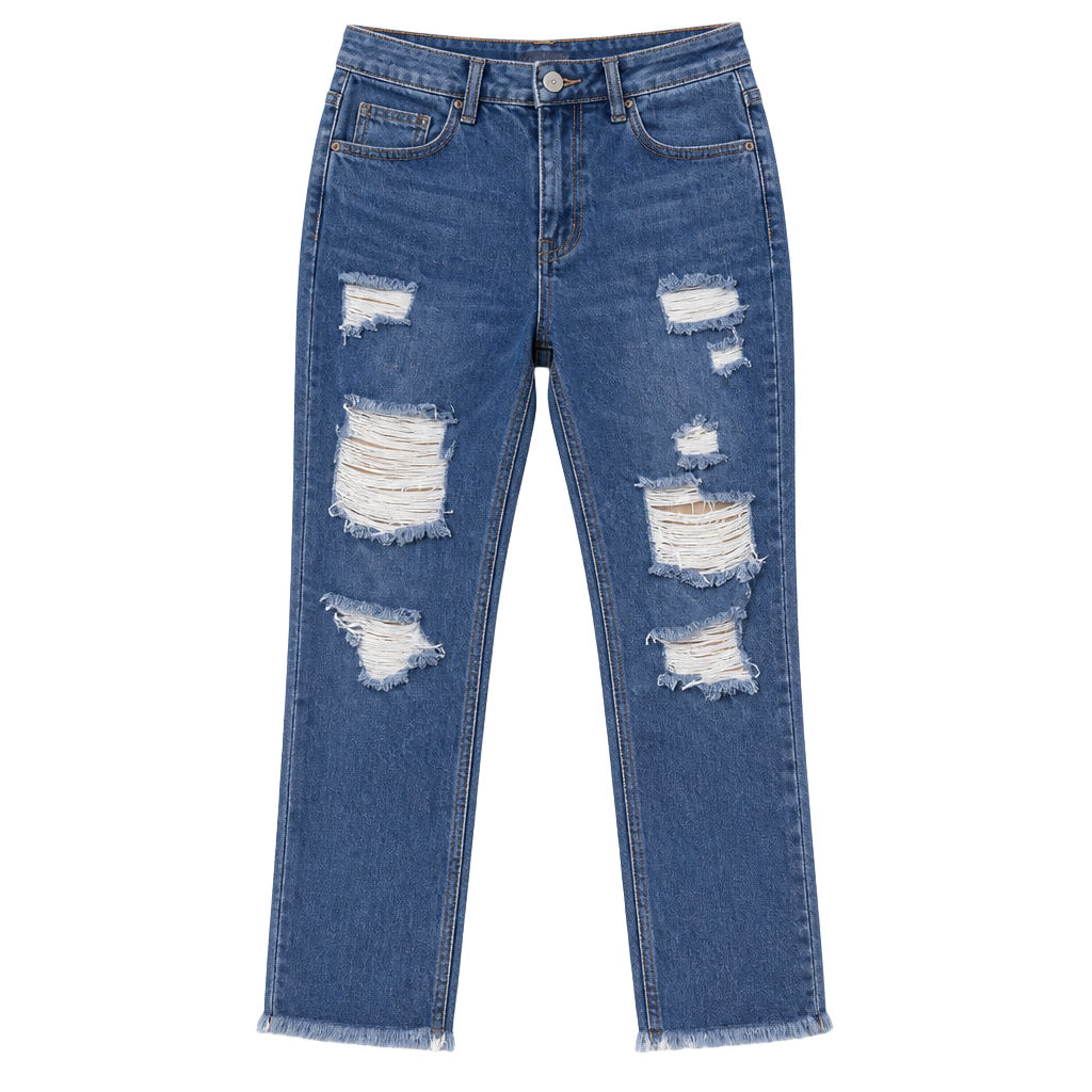 Nasty Gal Distressed Mom Jeans Size 8, NWT 1