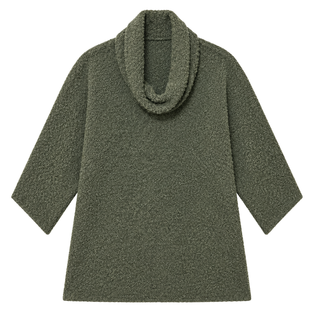 Weave O The Irish 100% Wool Turtleneck Sweater Olive Green M 1