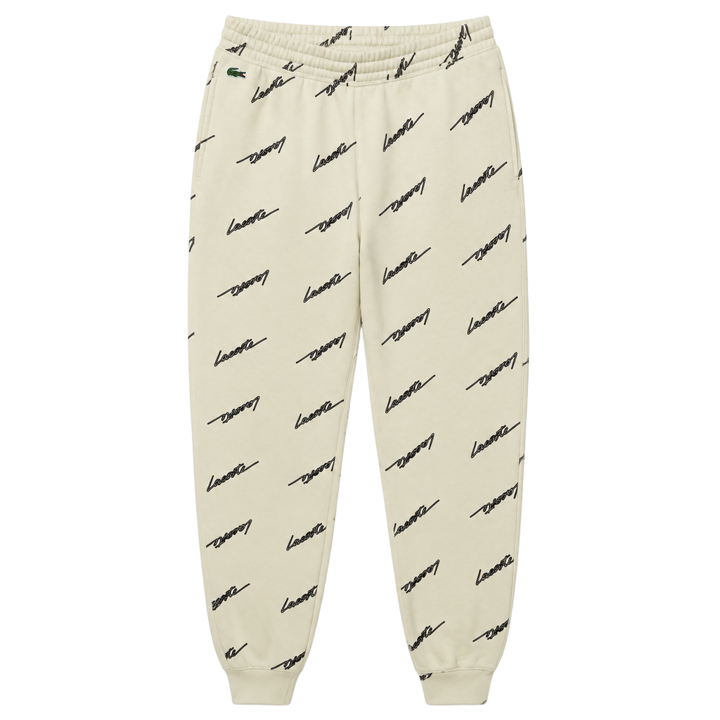 Lacoste print all over cream joggers M 1