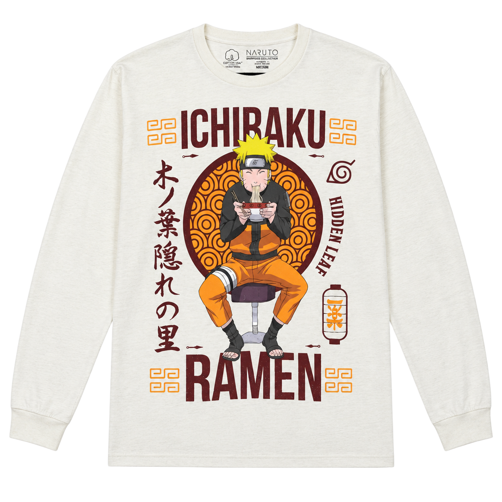 Naruto Ichiraku Ramen T-Shirt Size 2XL Off White Anime Tee 1