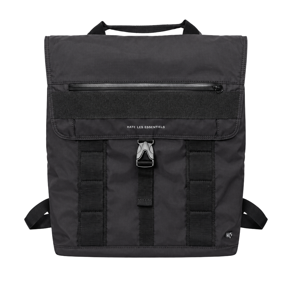 WANT Les Essentiels Black ECONYL Nylon Convertible Backpack 1