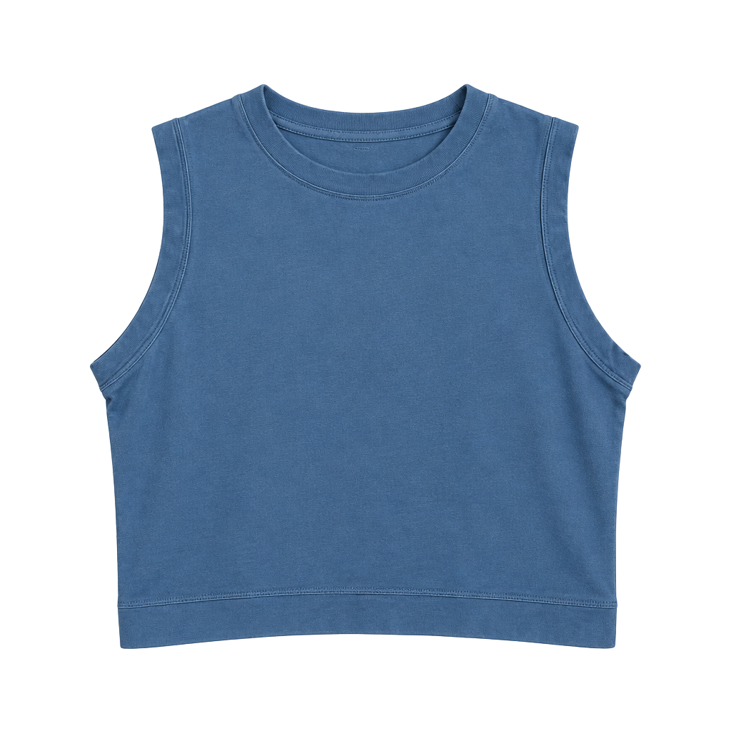 Arrive Guide Women's Cinched Waist Sleeveless Crop Top, Size Medium 1
