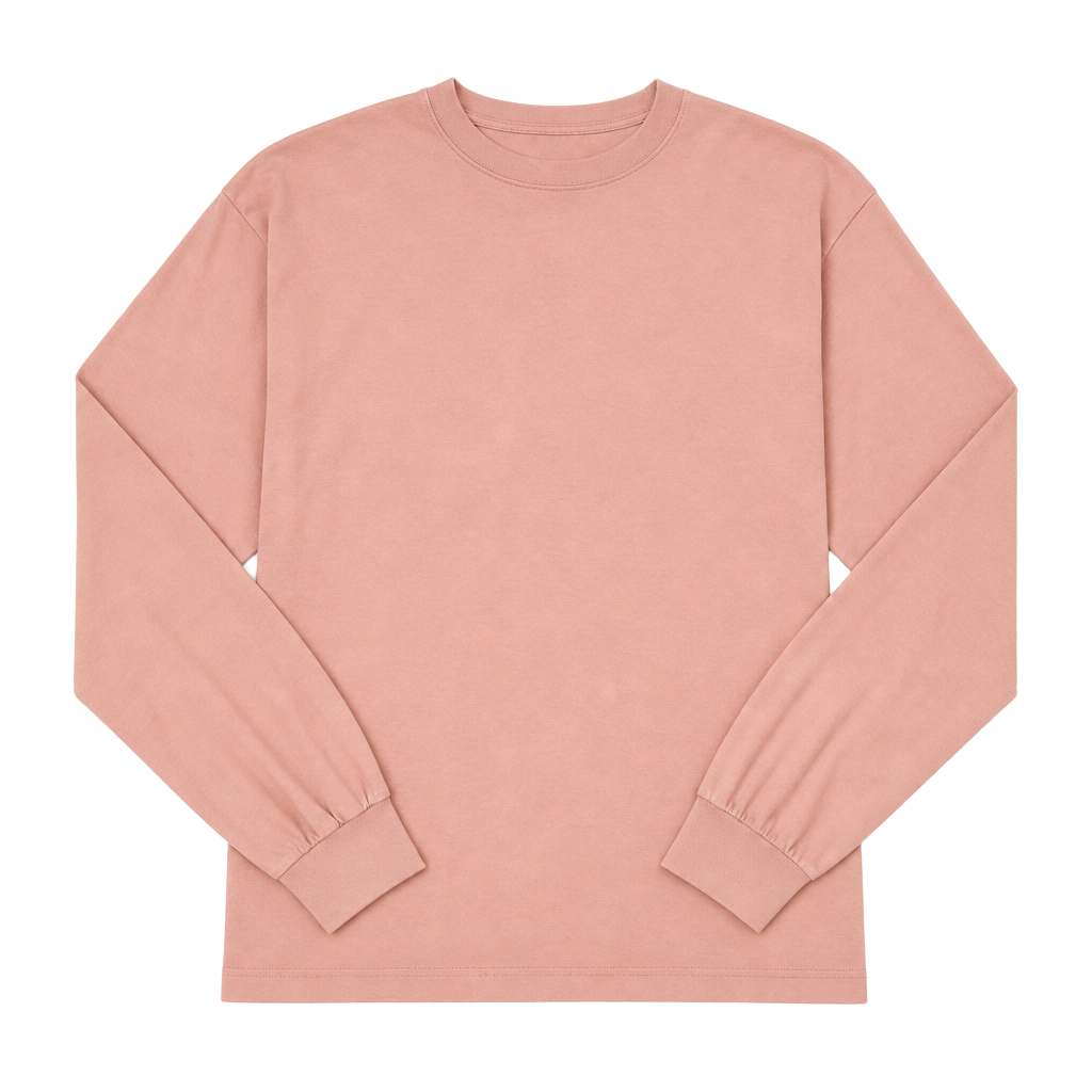 PS Basics Men's Long Sleeve Shirt Pink Size small 1
