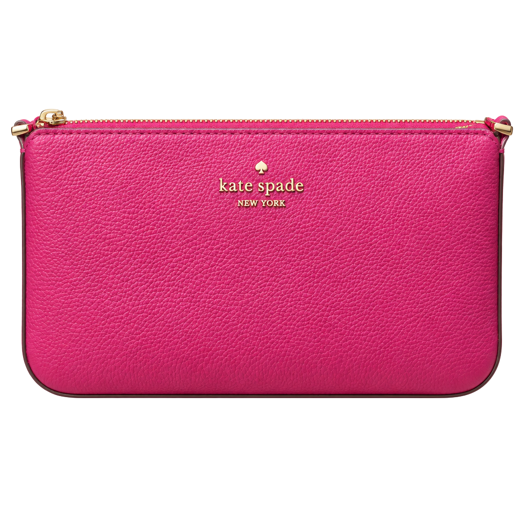 Kate Spade Gemini MiniConvertible Wristlet Dark Raspberry Pink Leather KP134 NEW 1