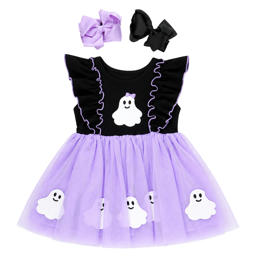 Marie Nicole Clothing Ghost Tutu Dress Purple Black 1