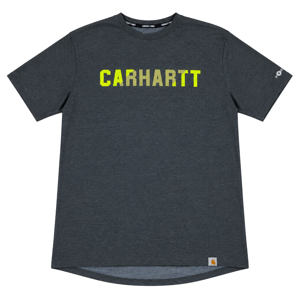 CARHARTT Force SHIRT Mens large L Gray Lightweight Outdoors Work Wear Logo 1