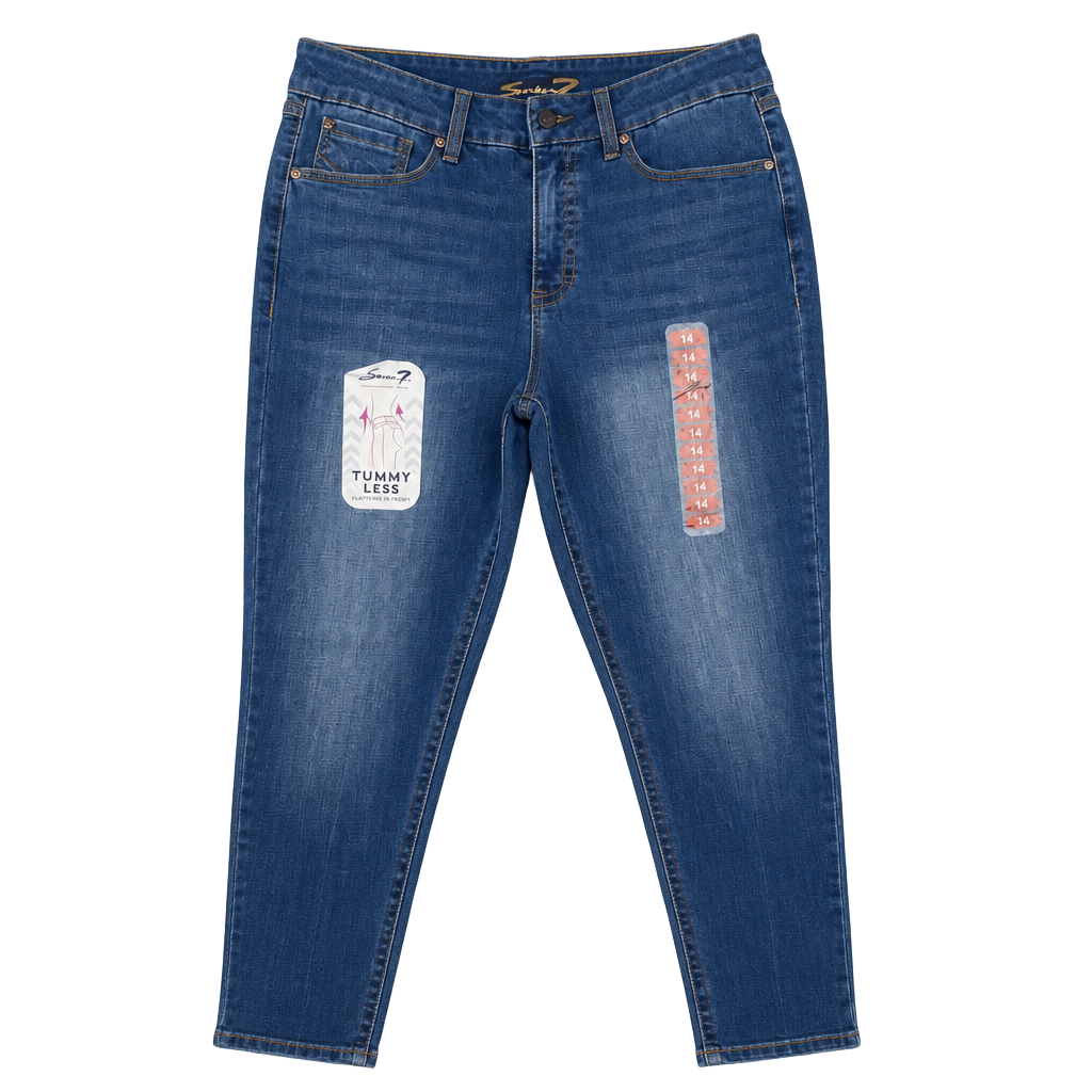 Seven7 Tummy Less Slimming Control Panel Skinny Jeans Size 14 1
