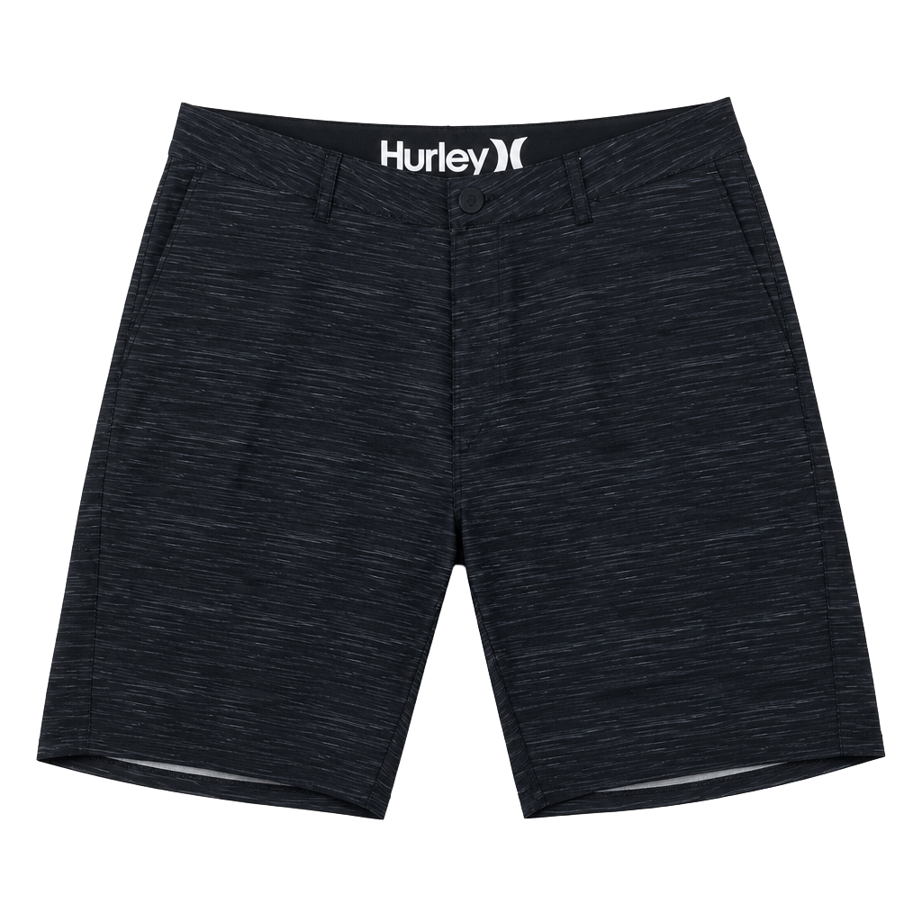 Hurley Phantom Board Shorts Size 36 Black Heathered 1
