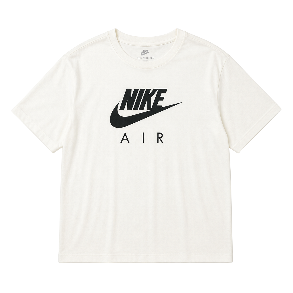 Nike Air Men's Short Sleeve Swoosh Logo Graphic T-Shirt White 2XL 1