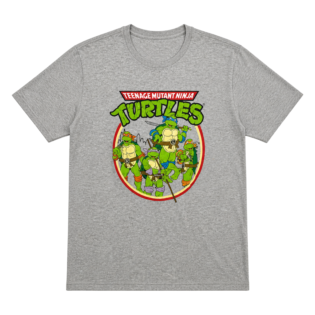 Teenage Mutant Ninja Turtles Men's 3XL Graphic T-Shirt Gray Heather 1