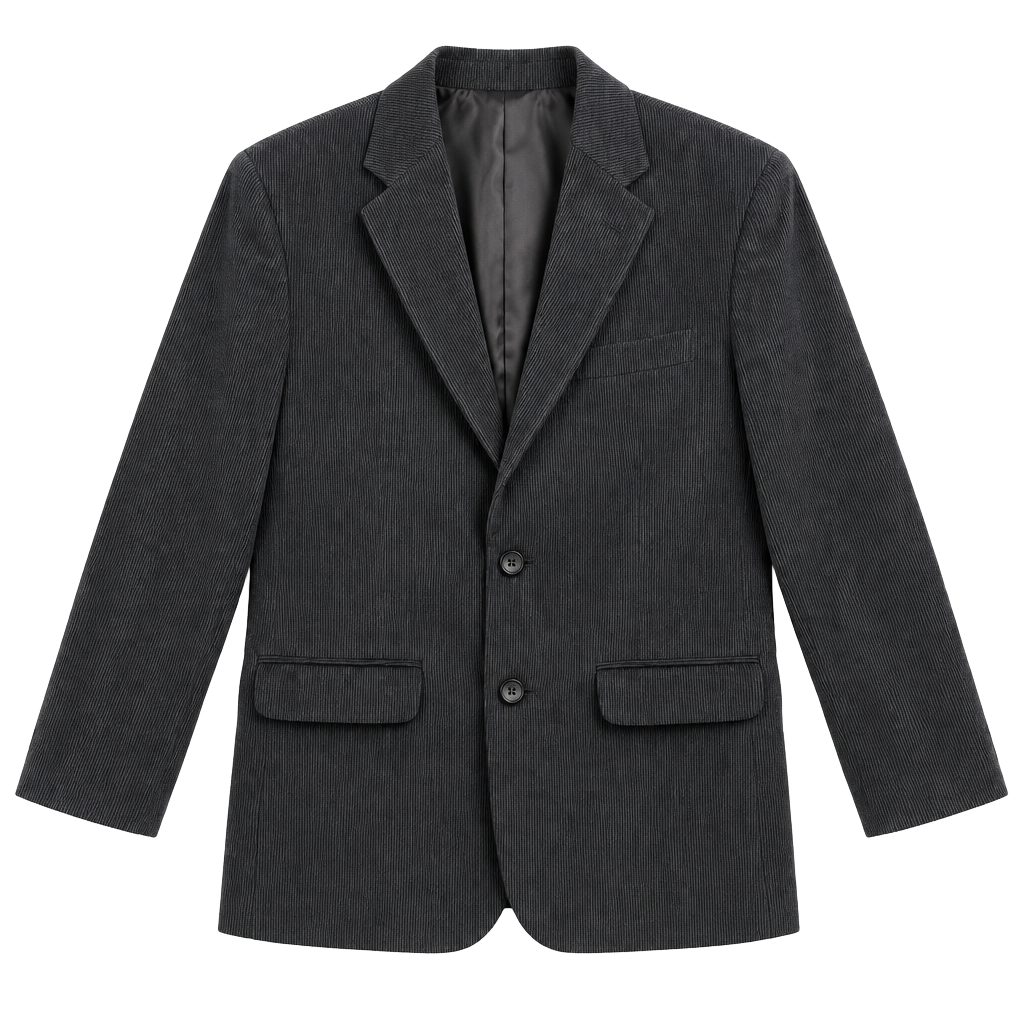 Dillards VTG Black Corduroy Two Button Sport Coat Blazer Jacket Women’s 16 1