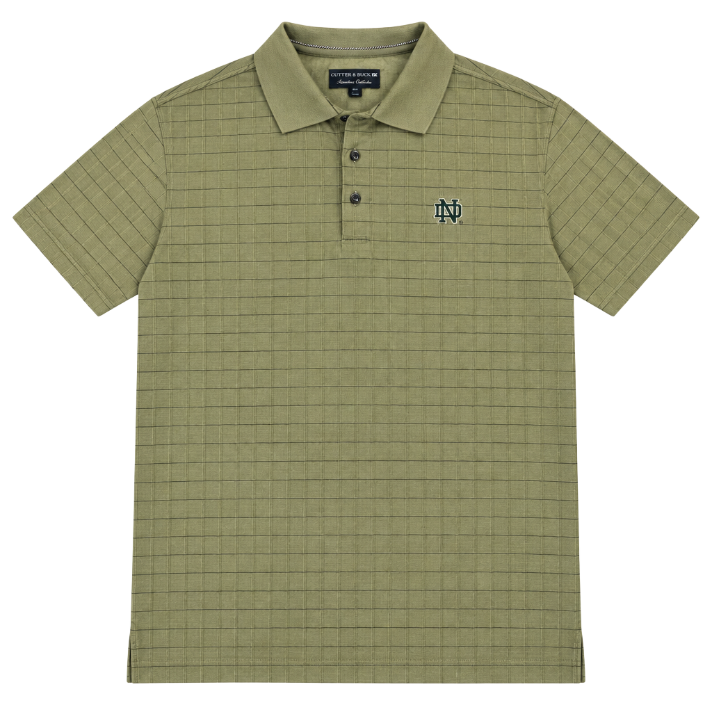 Cutter & Buck Signature Collection Polo Shirt Size M Green Notre Dame 1
